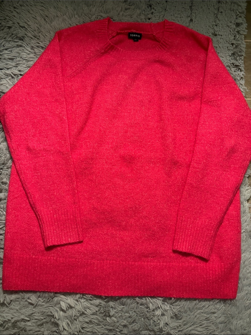 Torrid Bright Red Crewneck Sweater